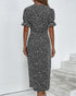 Leah | Ruffle Wrap Button Dress