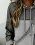 Elegant Color Block Hoodie