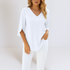 Sophie™ | Elegant blouse with V-neck and split sleeves