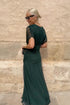 Elegant V-neck Fantasy Painted Floral Print Party Maxi Dress