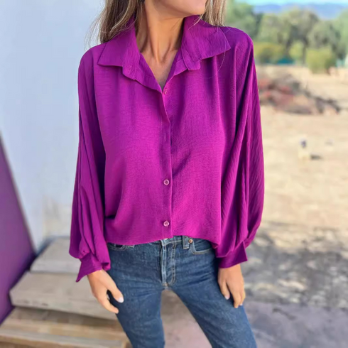 Nathalie™ | Elegant oversized blouse