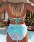 Bikini Two Piece Sexy Printed Bra