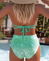 Bikini Two Piece Sexy Printed Bra