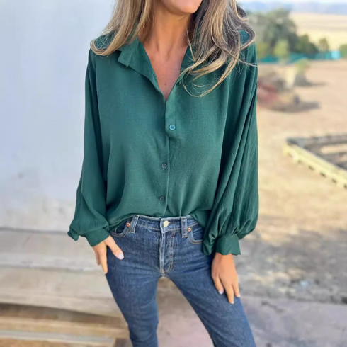 Nathalie™ | Elegant oversized blouse