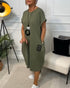 Simple Casual Kaftan with Short Sleeves