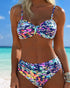Bikini Strap Abstract Pattern Printed
