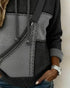 Elegant Color Block Hoodie