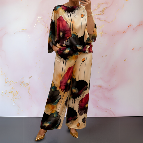 Moniek™ | Satin Two-Piece Women's Set
