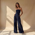 Delphina | Strapless Jumpsuit with Wide Legs