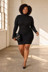 Courtney | Sleek Ribbed Turtleneck Dress