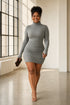 Courtney | Sleek Ribbed Turtleneck Dress