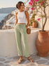 Maylora | Drawstring Relaxed Linen Trousers