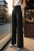 Eddi | Chic High Waisted Pants with A Straight and Elegant Cut