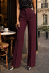 Eddi | Chic High Waisted Pants with A Straight and Elegant Cut