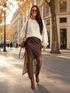Satin Lace Skirt