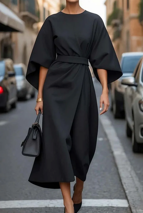 Sophia | Stylish Elegant Wrap Midi Dress