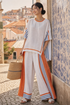 Thorneil | Comfortable Wide-Leg Striped Pants & Linen Top