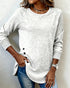 Irregular Hem Sweatshirt with Raglan Sleeves