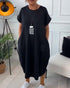 Simple Casual Kaftan with Short Sleeves