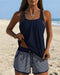 Striped Simple Tankini Boxer