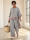 Daelric | Sophisticated Asymmetrical Blouse & Ethnic Wide-Leg Pants