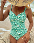 One Piece Printed Tankini
