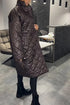 Anais™ | Quilted Coat with Leopard Lining