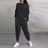 Mode Leisure Long Sleeve with Round Neck & Pants 2-Piece Set