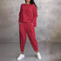 Mode Leisure Long Sleeve with Round Neck & Pants 2-Piece Set