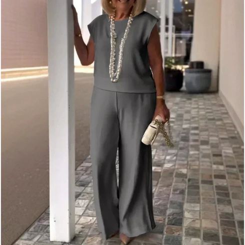 🔥New Arrivals 70% OFF🎁👗Women's Crew Neck Sleeveless Top and Pants Set