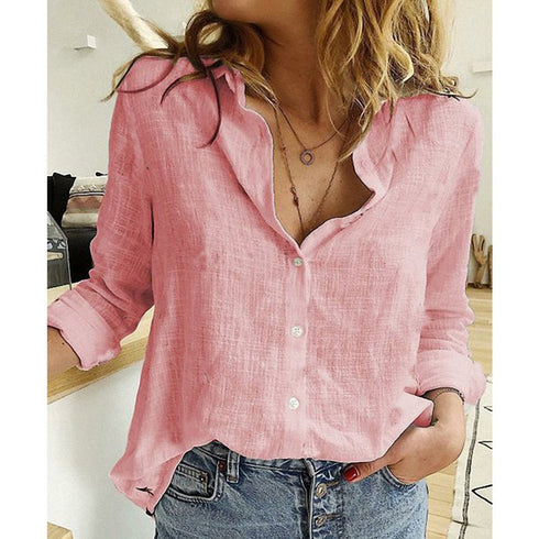 Erica | Casual Printed Button-Up Shirt